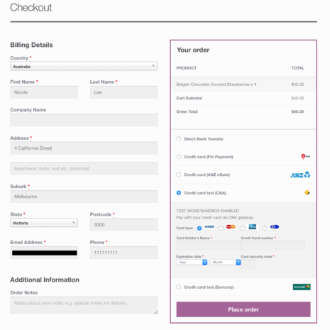 WCCBAcheckout