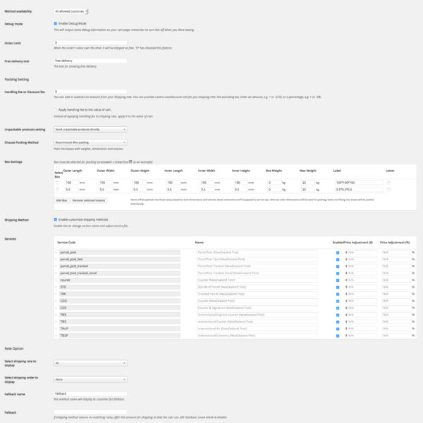 New Zealand Post shipping plugin. Realtime rates